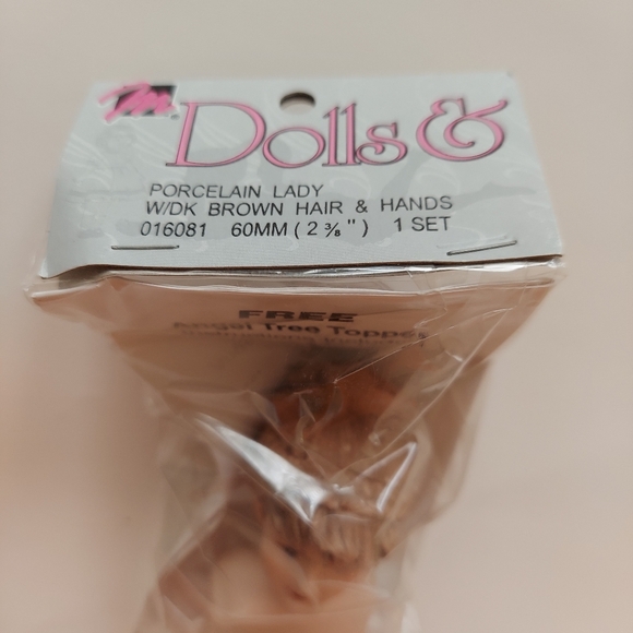 Vintage Porcelain Lady (Angel) & Hands Set 2 3/8" Brown Hair by Mangels… - Picture 3 of 8